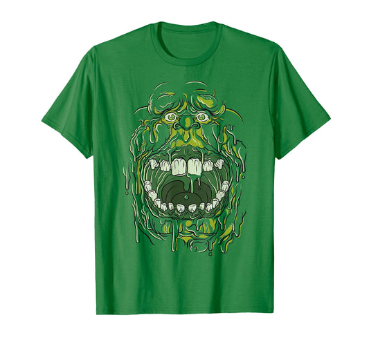 Ghostbusters Slimer Face Halloween Costume Graphic T-Shirt T-Shirt