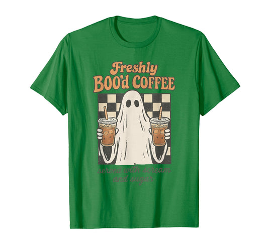 Freshly BOOd Drink Coffee Ghost Served with Scream and Sugar T-Shirt