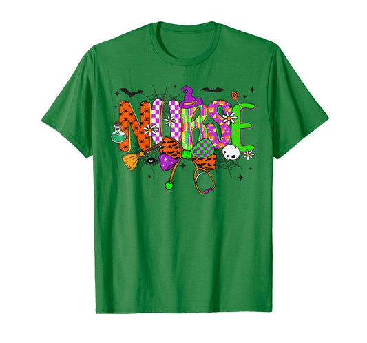 HUGvyn Halloween: Preppy Nurse Boo Boo Crew Spooky Nurse ER T-Shirt