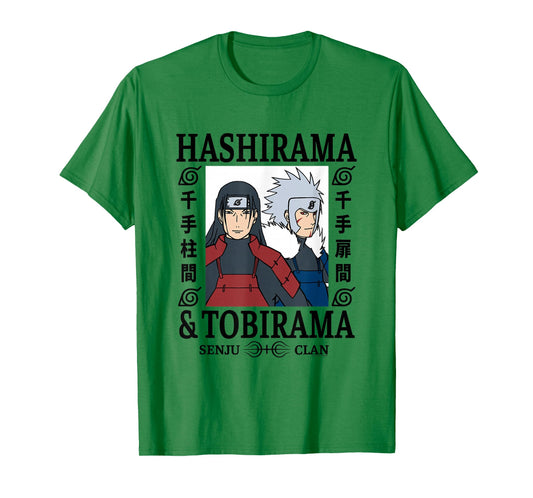 Naruto Shippuden Hashirama & Tobirama Senju Clan Anime T-Shirt