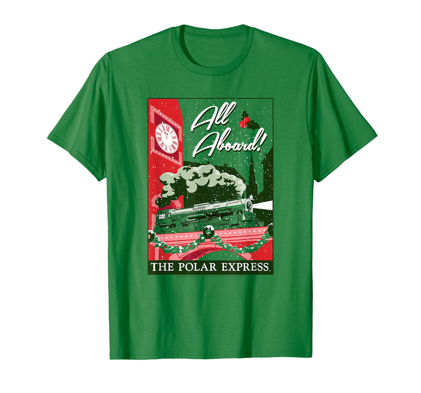 Polar Express Vintage Postcard Retro Christmas Holiday T-Shirt