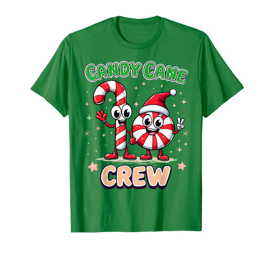 Candy Cane Crew Christmas Xmas Love Candy Boys Girls Kids T-Shirt