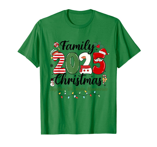 Family 2025 Christmas Together We Make Memories Xmas Outfit T-Shirt