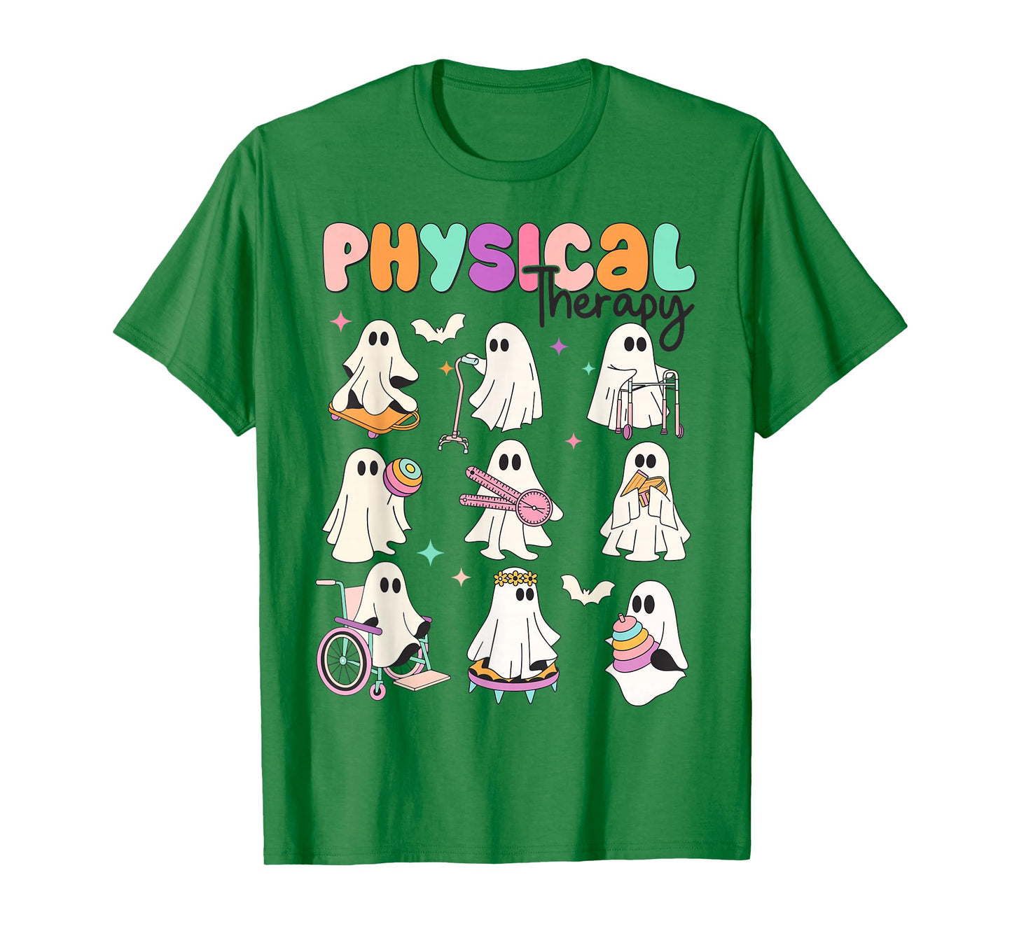 Cute Ghost Physical Therapy PT Physical Therapist Halloween T-Shirt