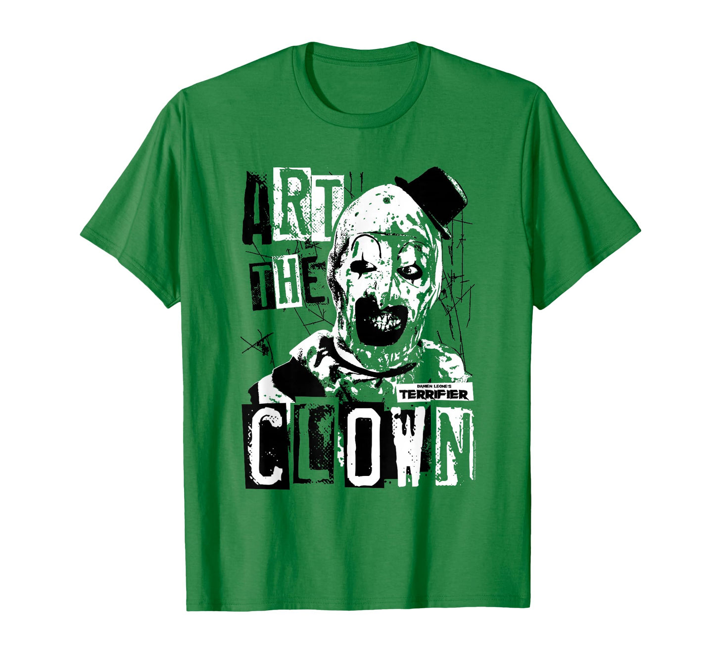 Terrifier Art The Clown Bloody Face High Contrast Horror T-Shirt