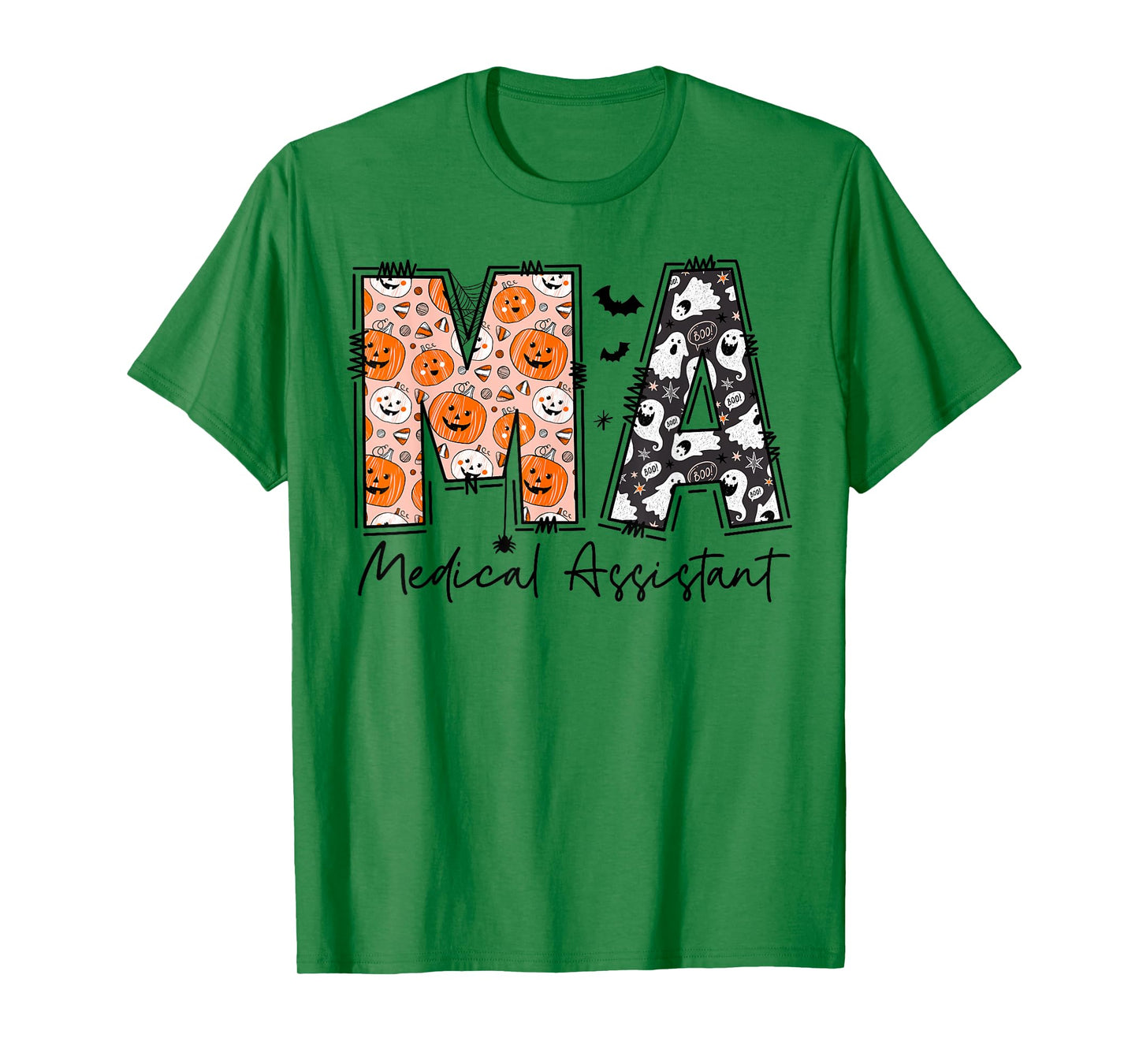 Medical Assistant Halloween Spooky Season MA Halloween Party T-Shirt