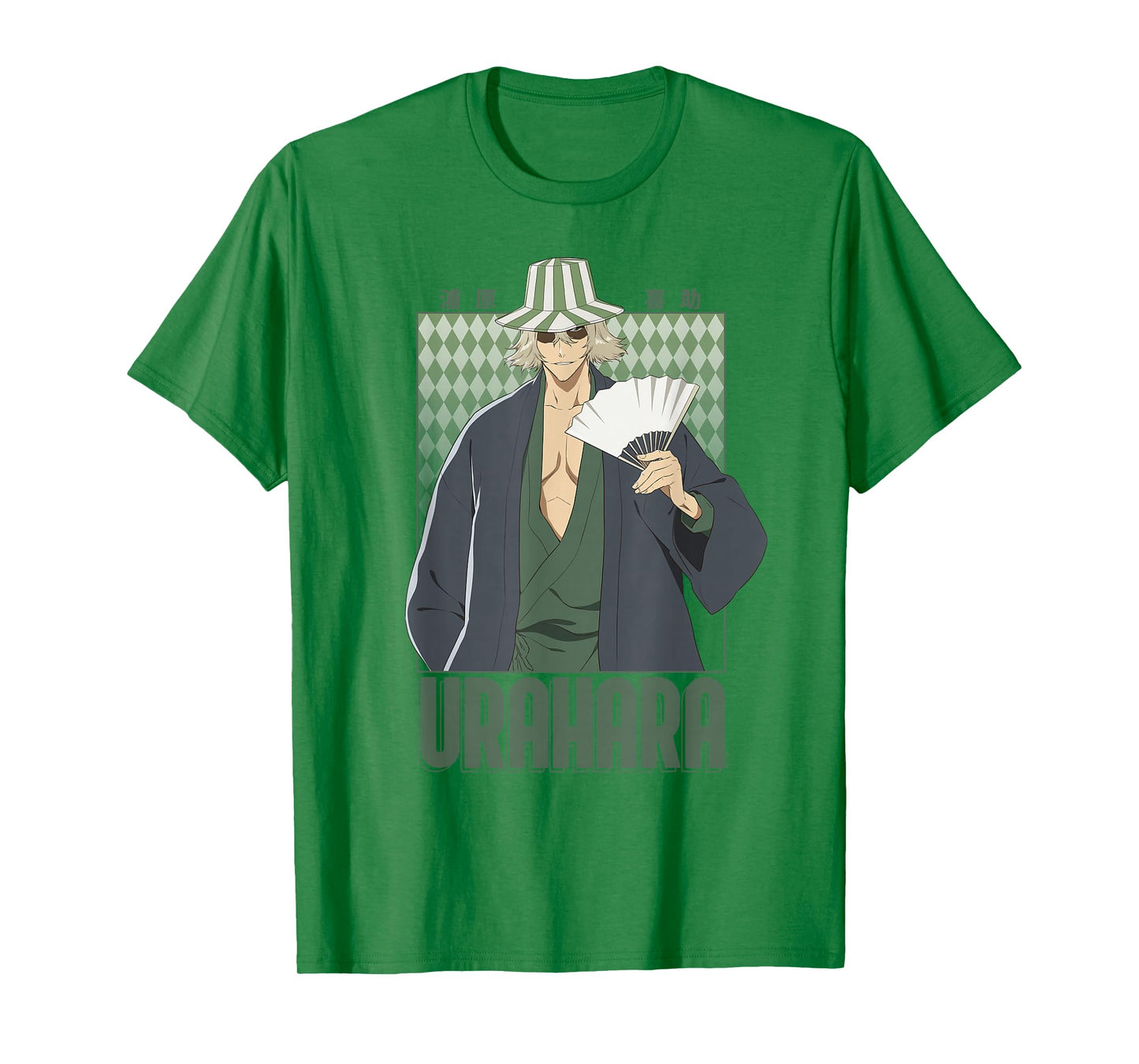 BLEACH Thousand Year Blood War Urahara Diamond Pattern Anime T-Shirt
