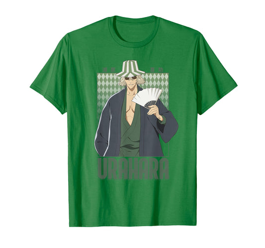 BLEACH Thousand Year Blood War Urahara Diamond Pattern Anime T-Shirt