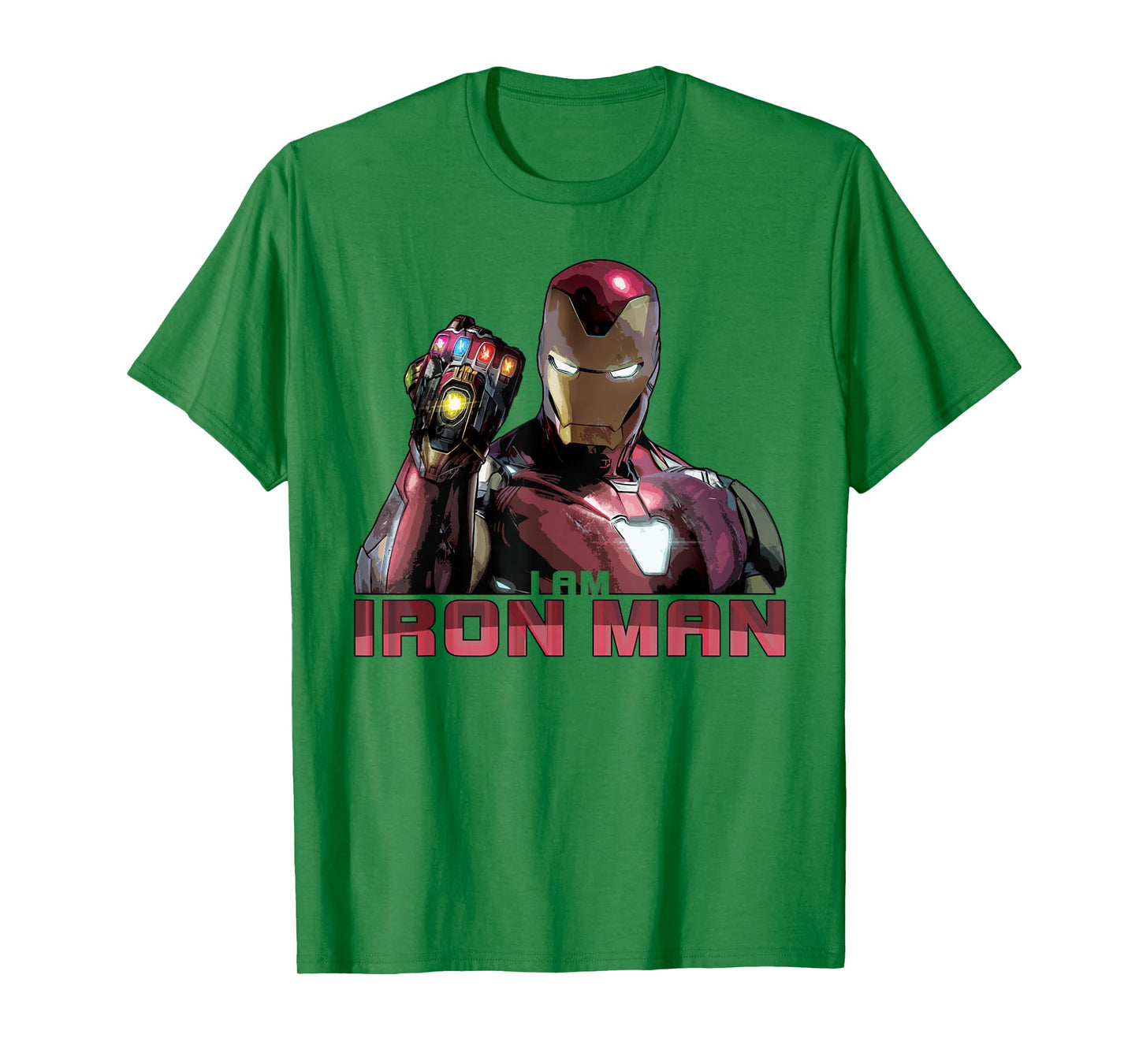 Marvel Avengers Endgame I Am Iron Man Movie Quote Portrait T-Shirt Small