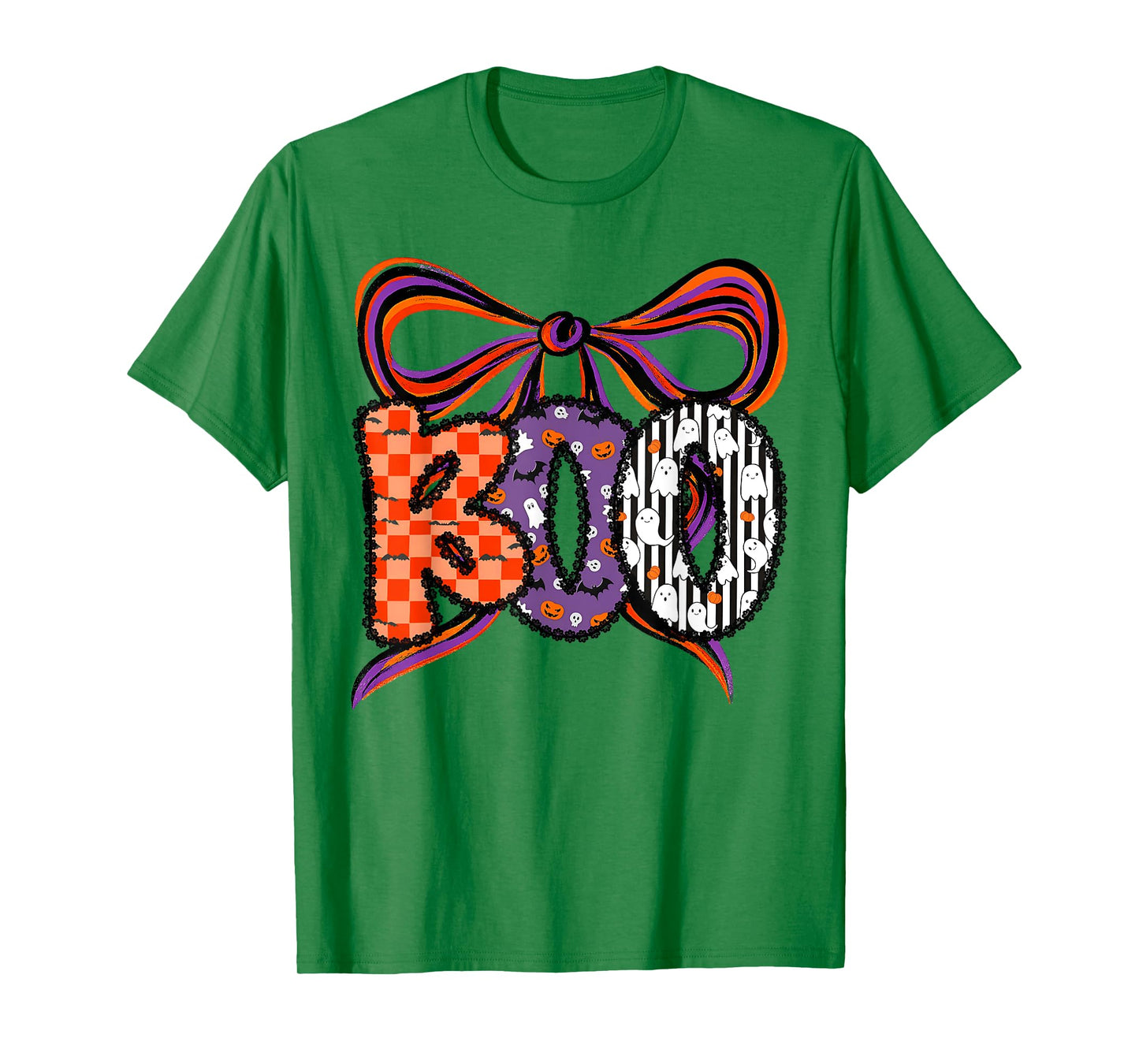 Halloween Boo Coquette Bow Funny Ghost Spooky Trick Or Treat T-Shirt