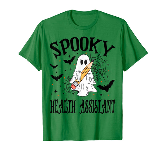 Spooky Health Assistant Halloween School T-Shirt
