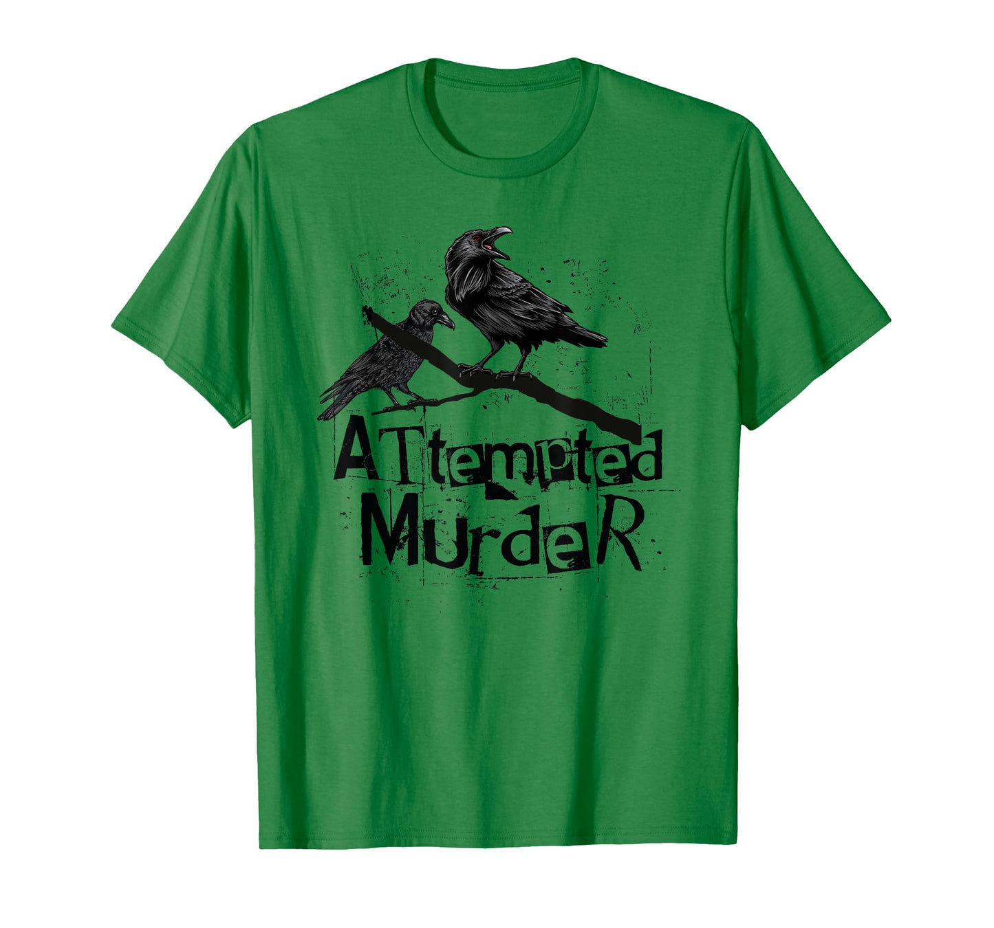 Attempted Murder, Crows Collective Noun, Funny Halloween T-Shirt