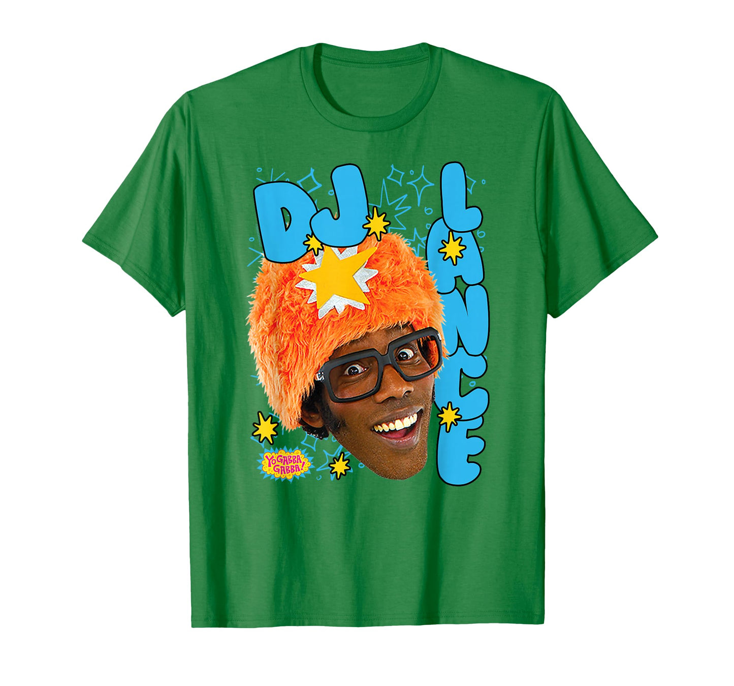 Yo Gabba Gabba! DJ Lance Photo Bubble Letters TV Show T-Shirt