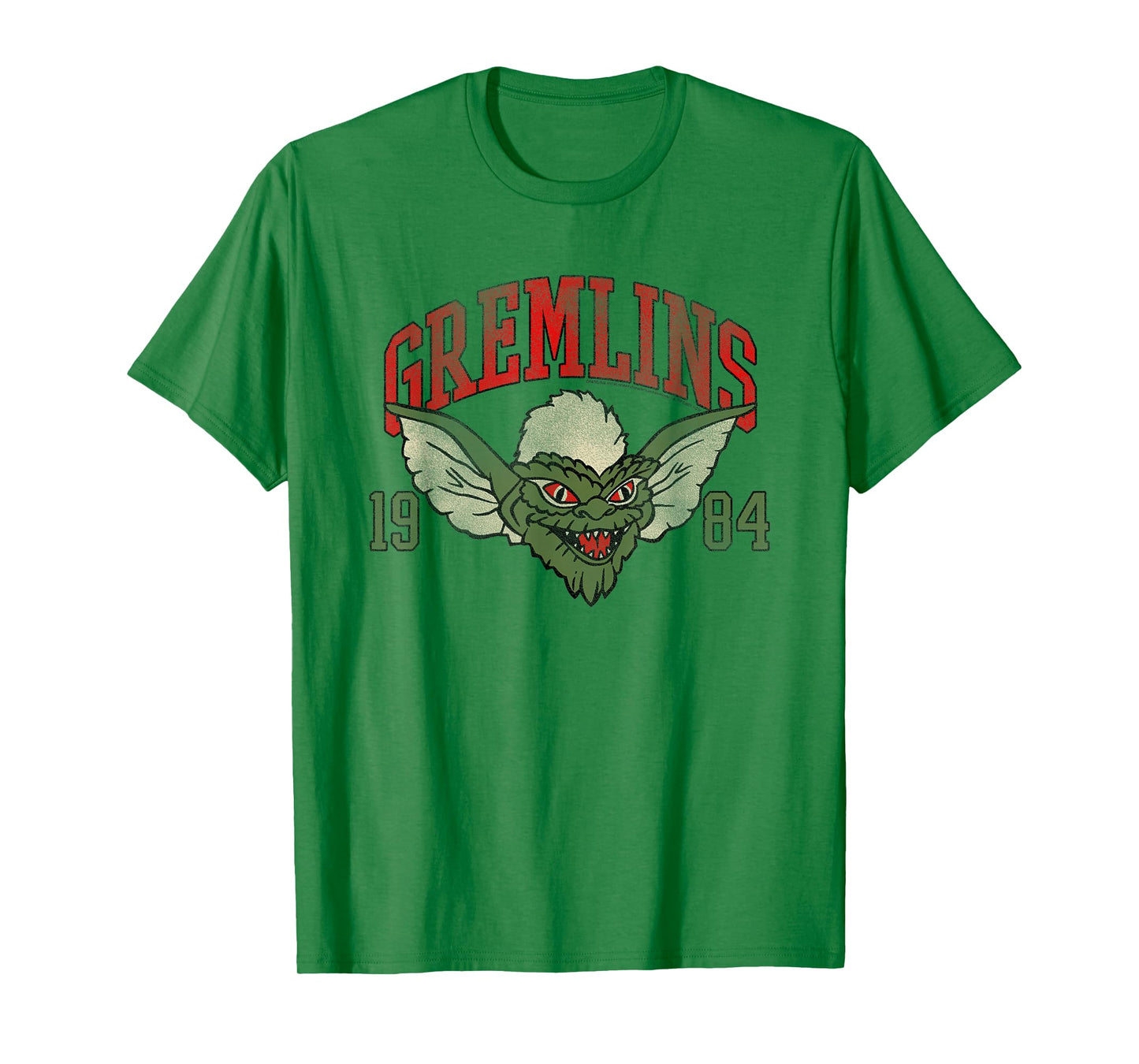 Gremlins 1984 Athletic Logo Illustration Vintage 80's Movie T-Shirt