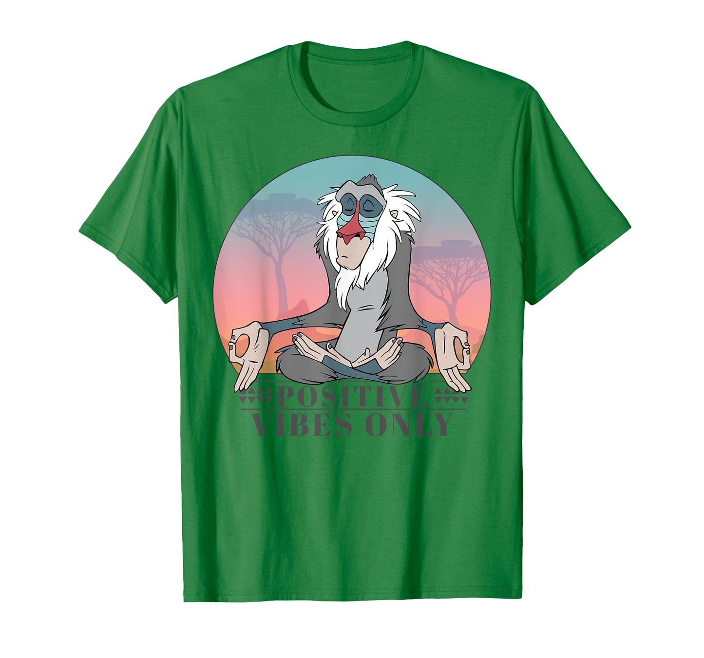 Disney The Lion King Rafiki Positive Vibes Only Vintage T-Shirt