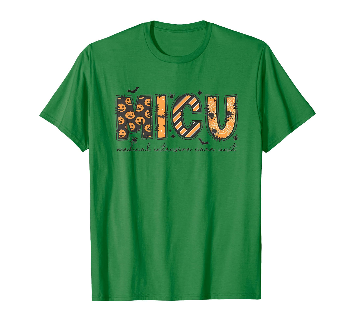 MICU Nurse Halloween Spooky Ghost Medical Intensive Care T-Shirt