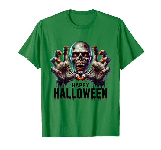 Happy Halloween Zombie Hands Funny Halloween Costume T-Shirt