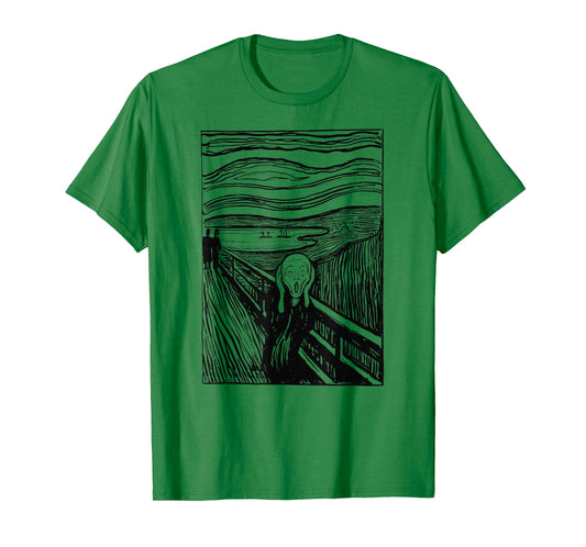 The Scream Famous Art by Munch Artist Painting Vintage T-Shirt