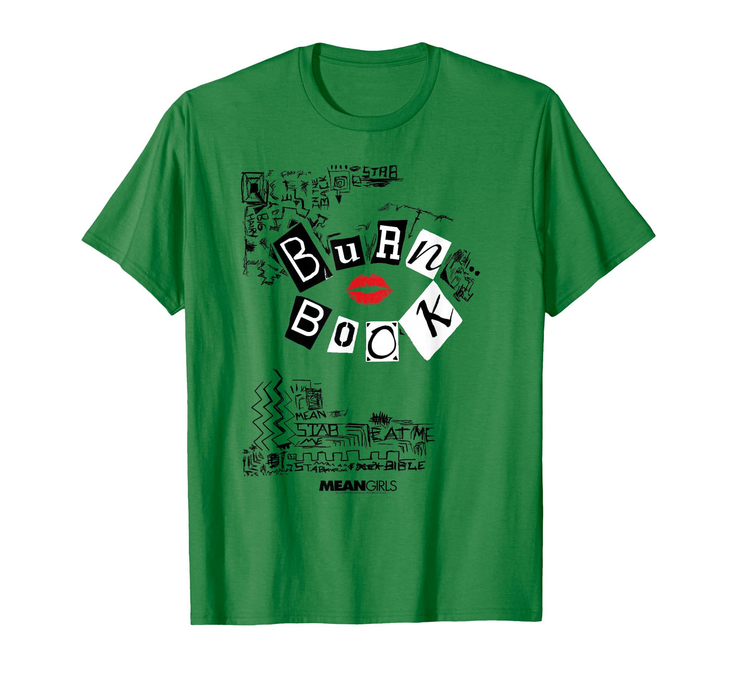 Mean Girls Burn Book with Doodles Y2K Movie T-Shirt