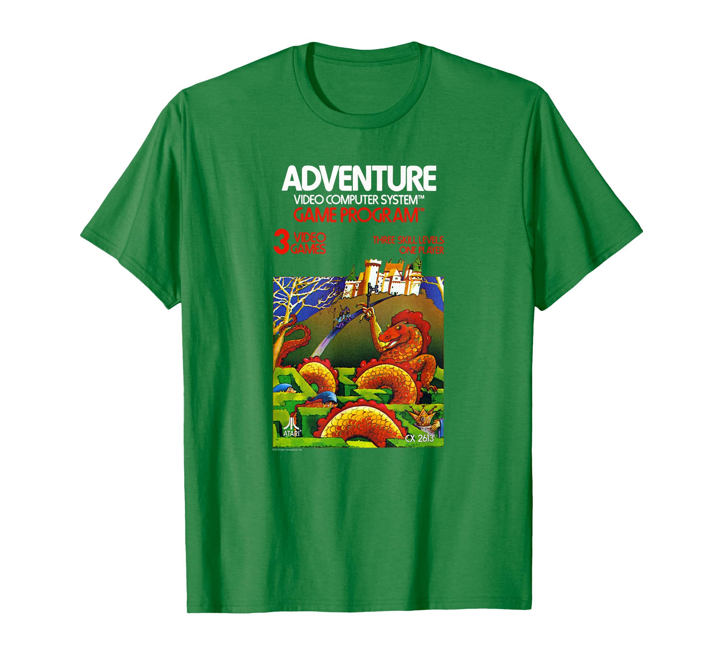 Atari Adventure Video Game Cartridge Art T-Shirt