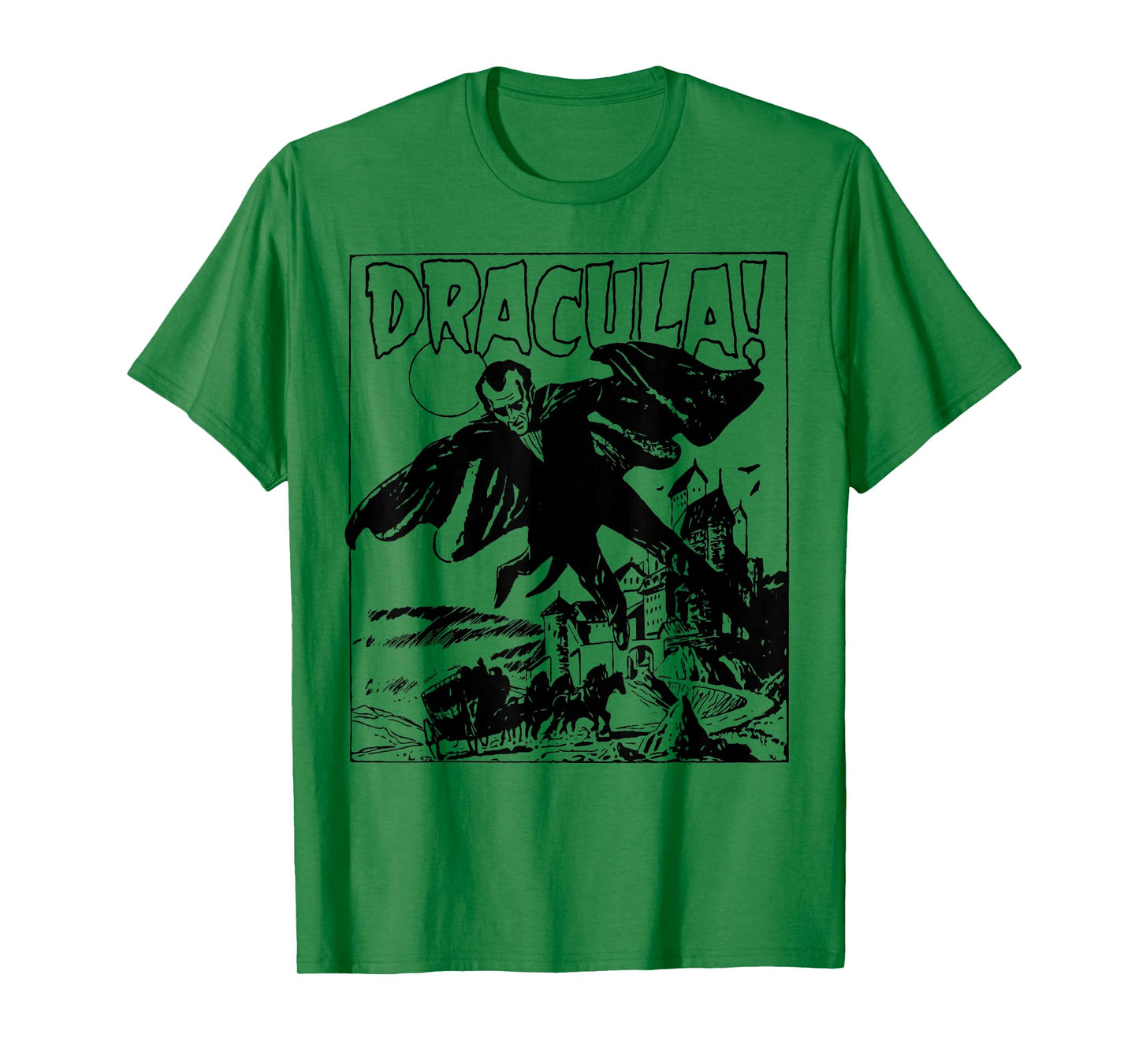 Retro Horror Movie Monster Vampire Vintage Halloween Dracula T-Shirt