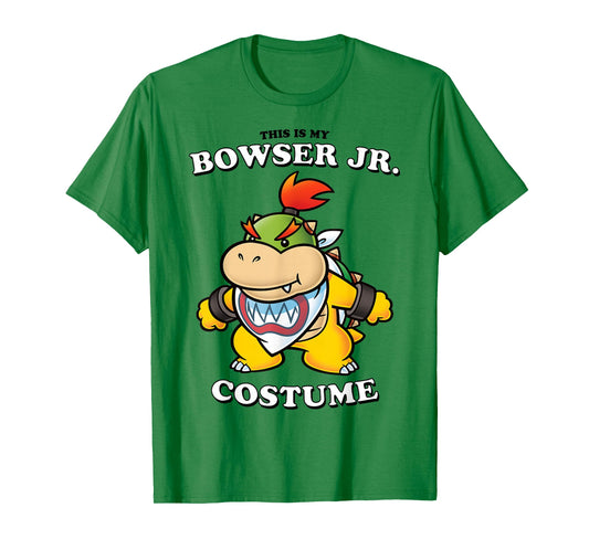 Super Mario Bros Halloween This Is My Bowser Jr. Costume T-Shirt