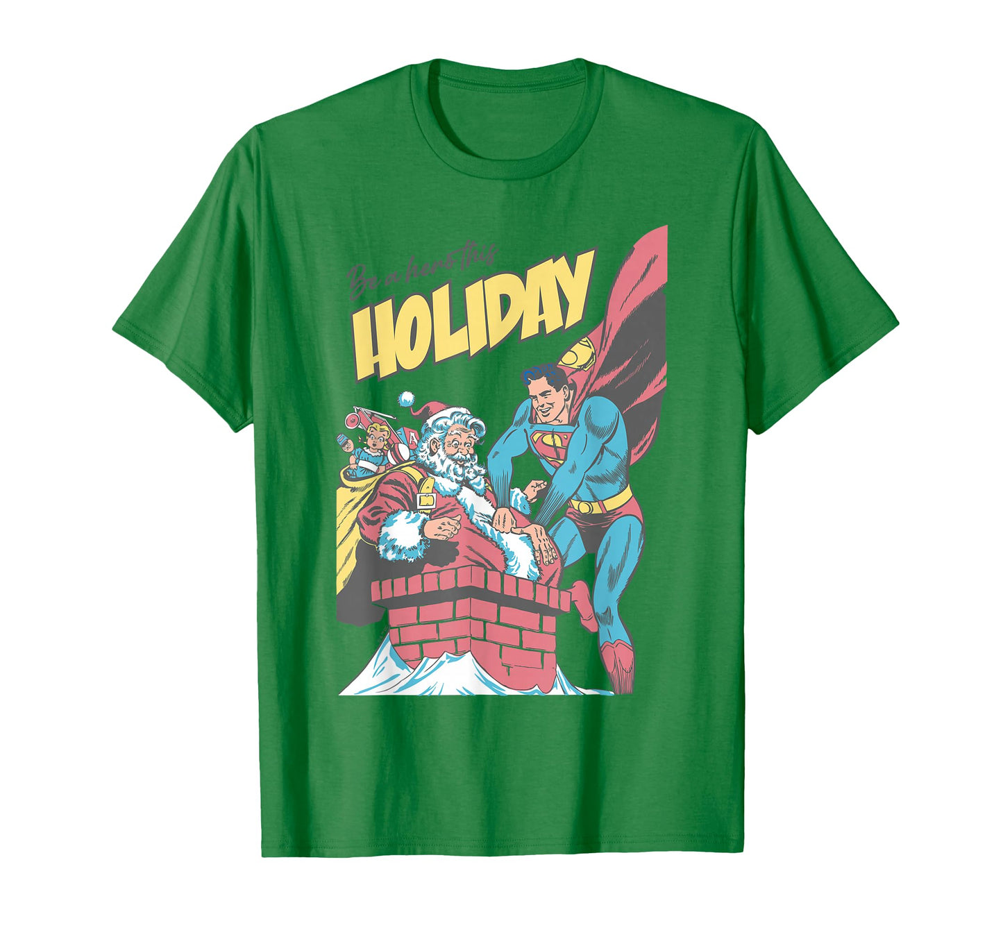 Superman Christmas Holiday Hero T-Shirt