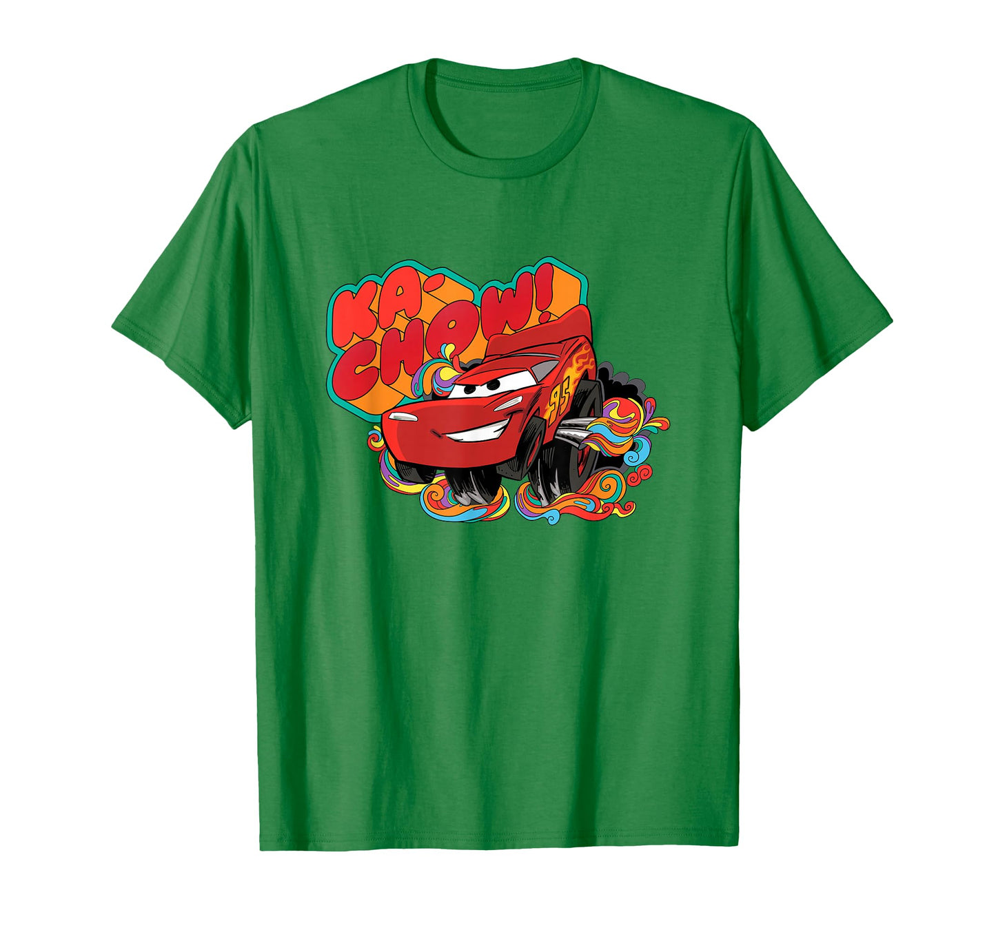 Disney Pixar Cars Ka-Chow! Lightning McQueen Colorful T-Shirt