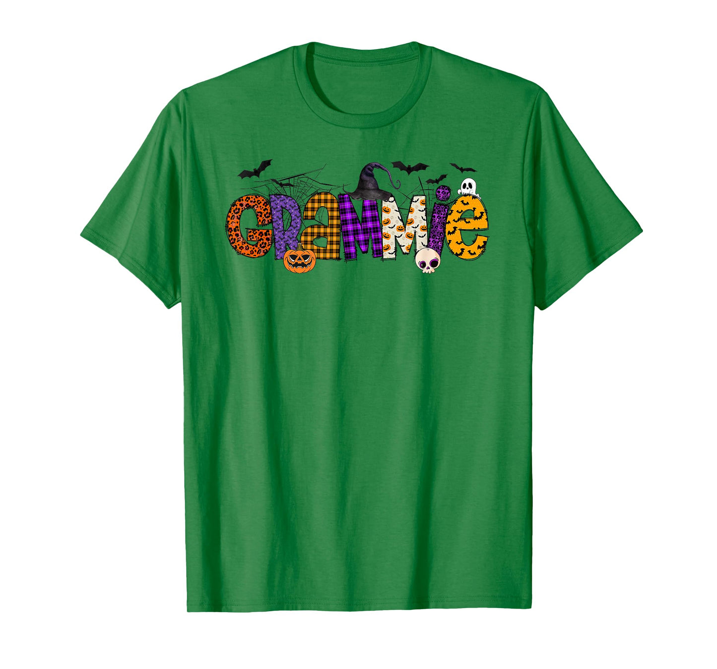 Grammie Witch Hat Pumpkin Ghost Funny Halloween Costume T-Shirt