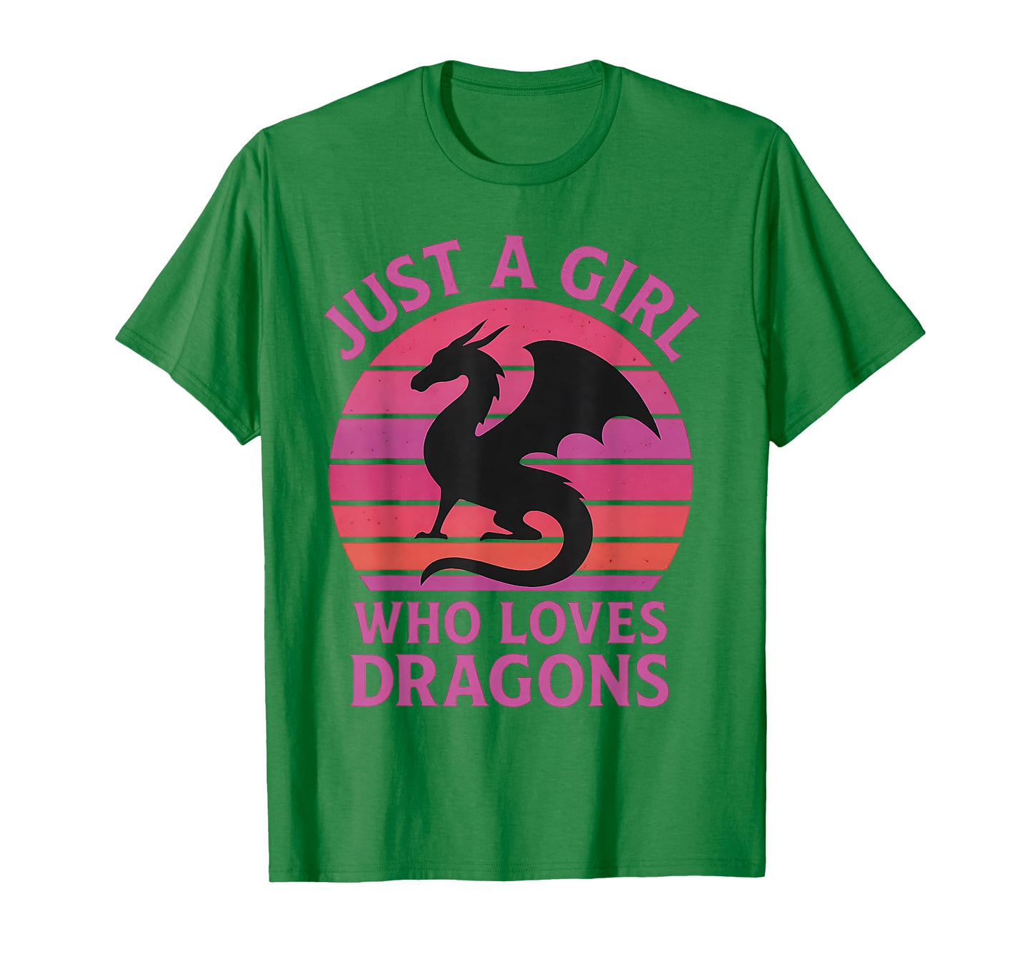 Just a Girl Who Loves Dragons Fantasy Princess Warrior Art T-Shirt