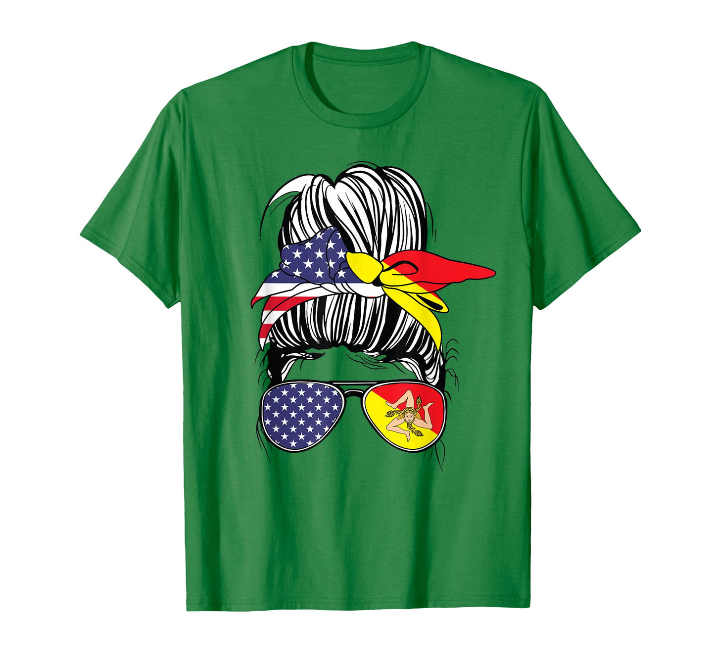 Sicilian American Heritage Sicilian Women USA Girl Sicily T-Shirt