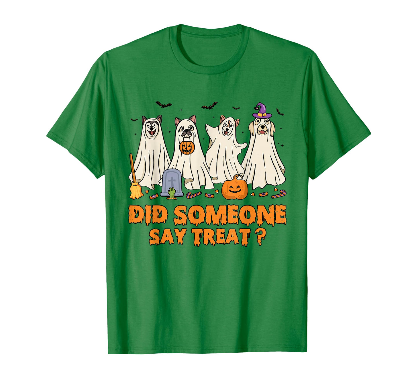 Halloween Ghost Dogs Did Someone Say Treat Ghost Dog Boo T-Shirt