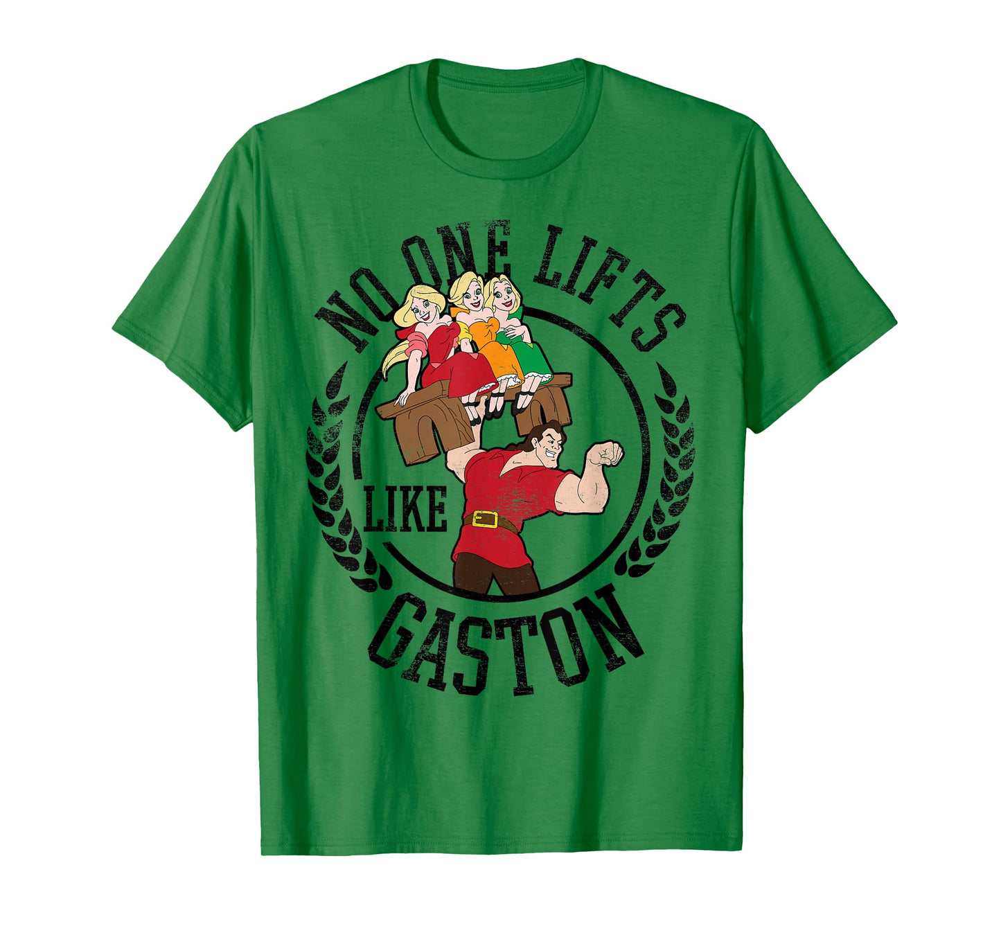 Disney Beauty and the Beast No One Lifts Like Gaston Badge T-Shirt