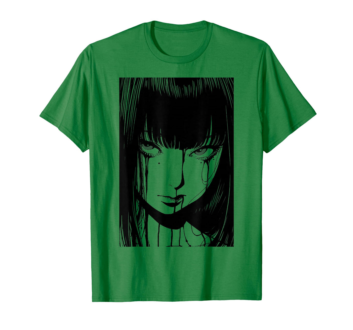Creepy Japanese Anime Manga Horror | Pastel Goth Grunge T-Shirt