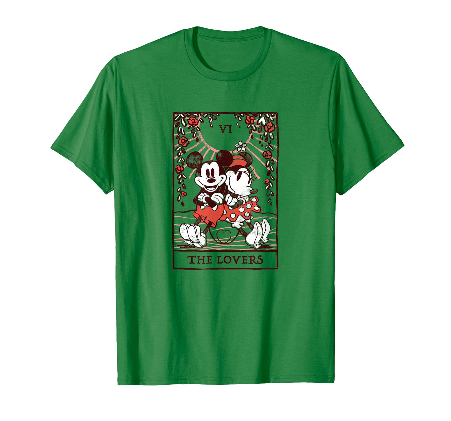 Disney Mickey and Friends Valentine's Day The Lovers Card T-Shirt