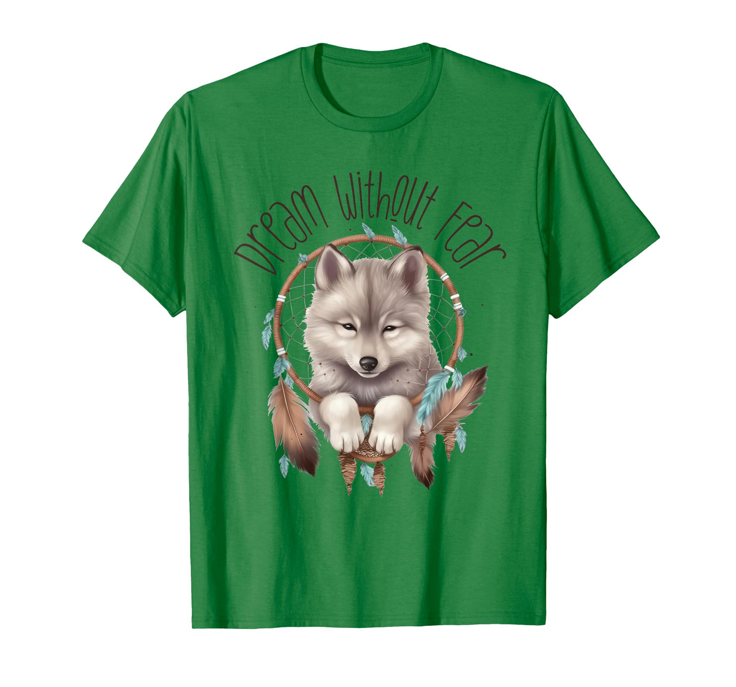 Vintage Western Dreamcatcher Wolf Graphic Design Wolf Women T-Shirt