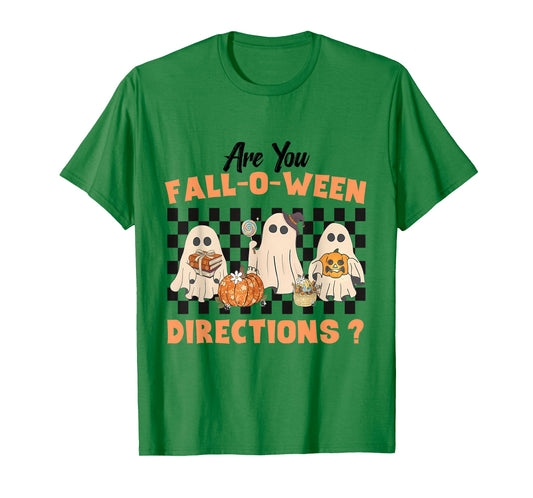 are You Fall-o-ween Directions Halloween Ghost Fall Teacher T-Shirt