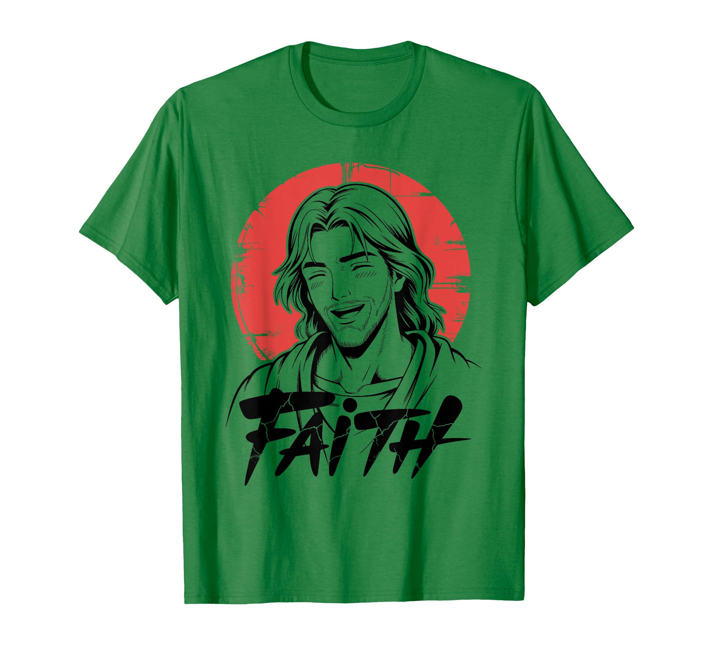Anime Jesus - Funny Japanese Christ Christian Faith T-Shirt