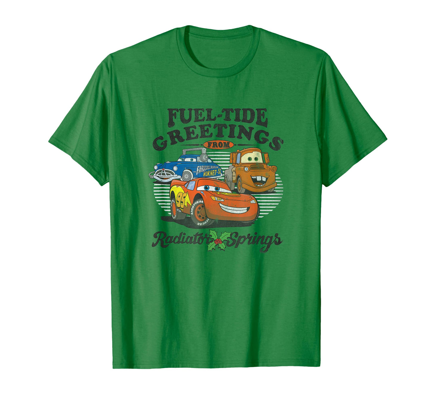 Disney Pixar Cars Christmas Fuel-Tide Greetings Vintage T-Shirt