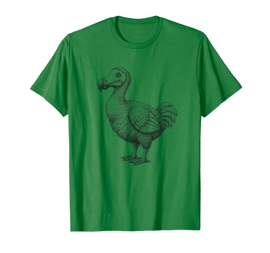 Vintage Dodo Bird Drawing Art Design T-Shirt