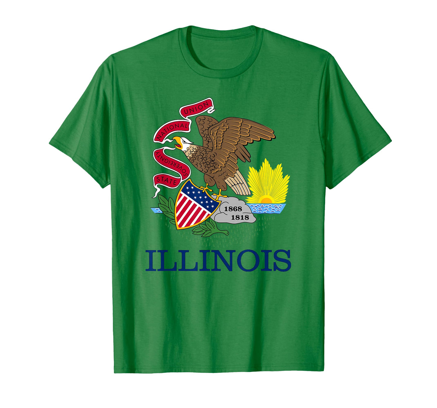 State Flag Illinois of the Prairie State T-Shirt
