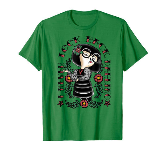 Disney Pixar The Incredibles Edna Never Look Back Tattoo T-Shirt