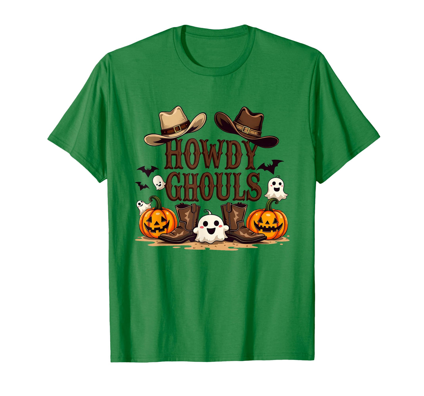 Howdy Ghouls Party Decorations Halloween Cowboy Cowgirl T-Shirt