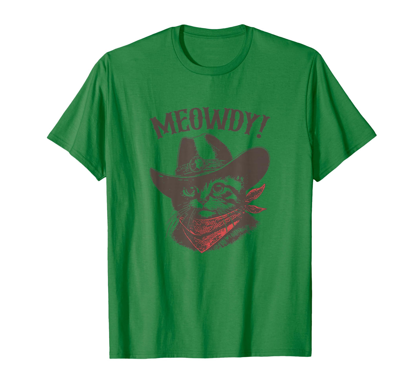 Meowdy Cat Cowboy Cat Country Western Funny Cat T-Shirt
