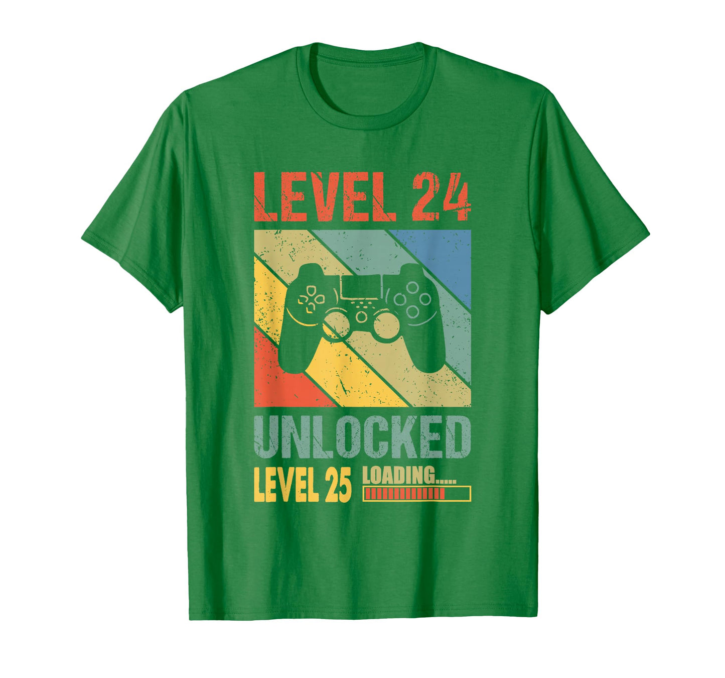 24th Birthday Gamer Girl Level 24 Unlocked Level 25 Loading T-Shirt