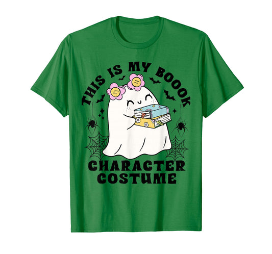 This is My Book Character Costume-Funny Halloween Ghost Kids T-Shirt