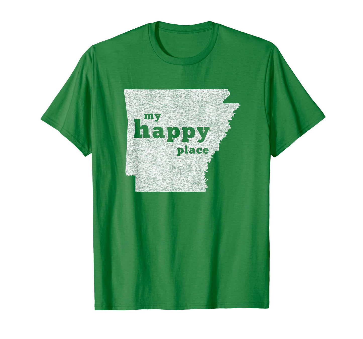 Arkansas T-Shirt Distressed My Happy Place Tee T-Shirt