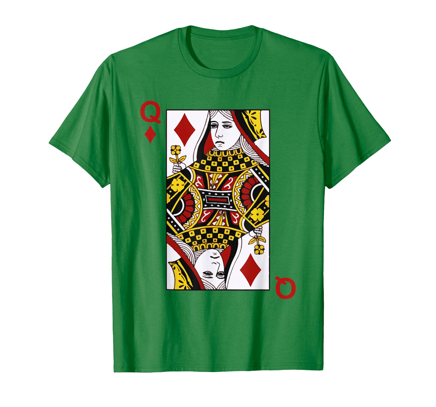 Queen of Diamond Blackjack Cards Poker 21 Q T-Shirt