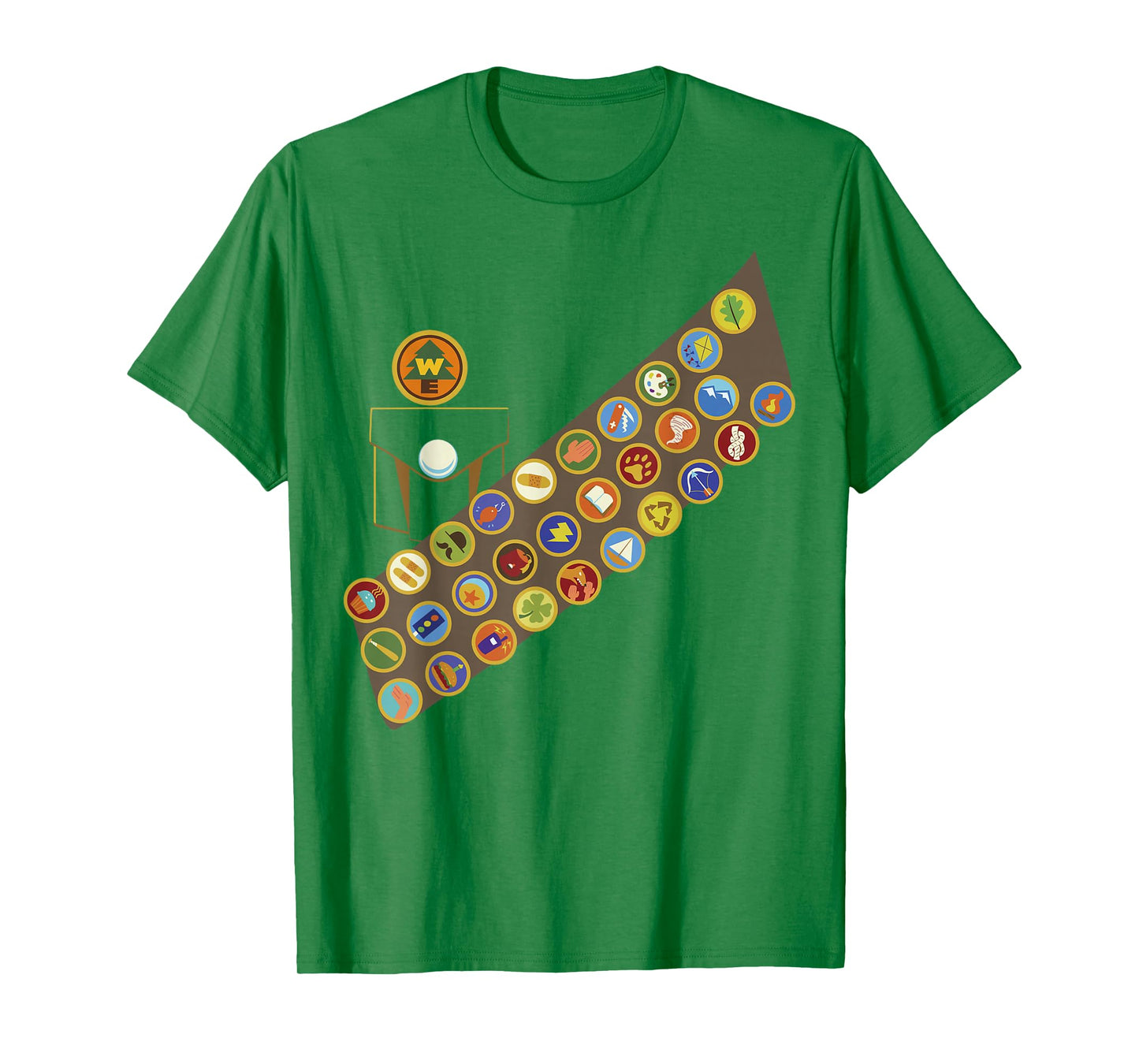 Disney Pixar Up Russell Patches Halloween T-Shirt Small