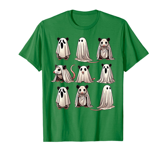 Cute Ghost Opossum Funny Halloween Outfit Costumes Opossum T-Shirt